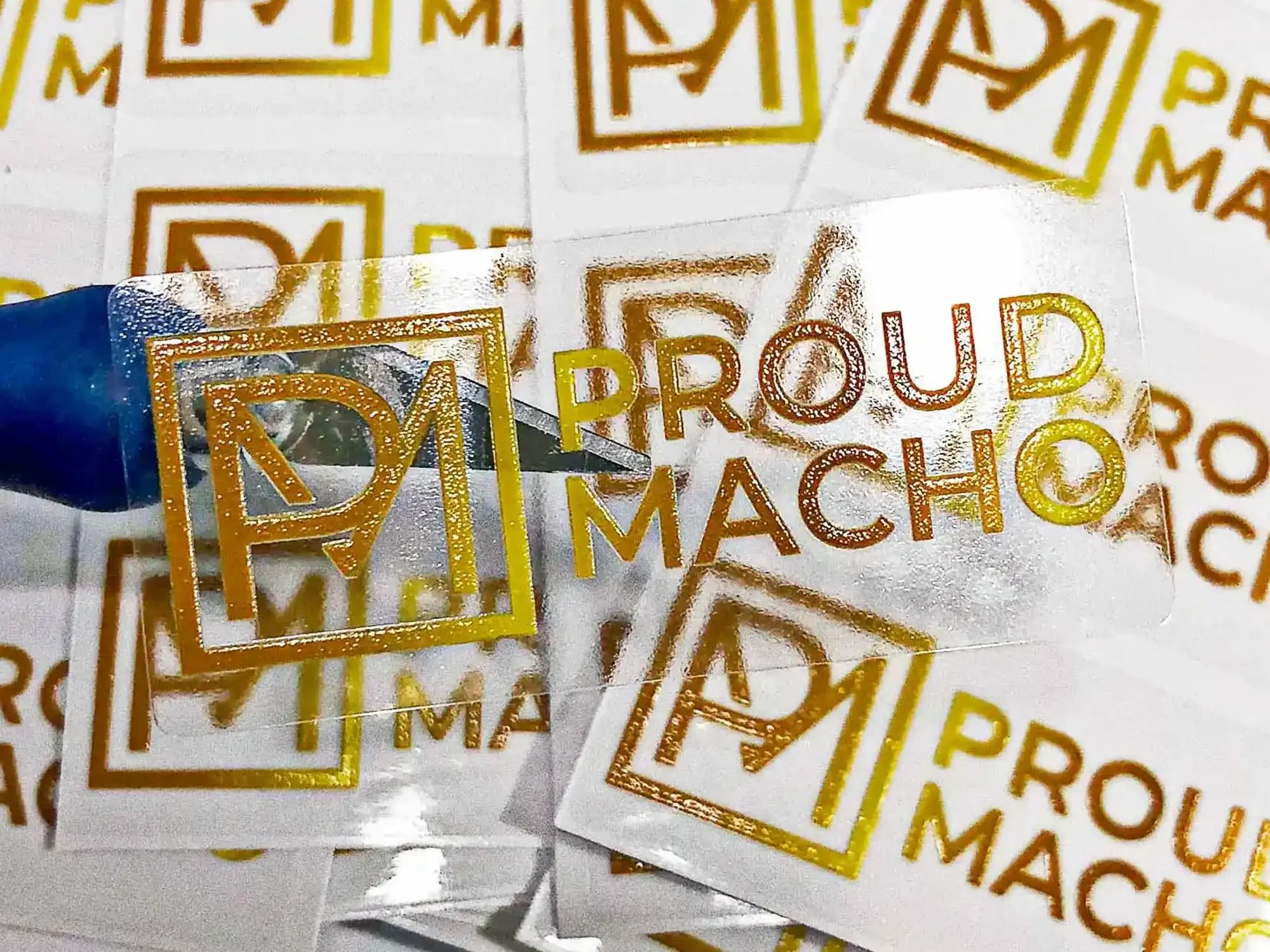Weatherproof transparent sticker for outdoor use