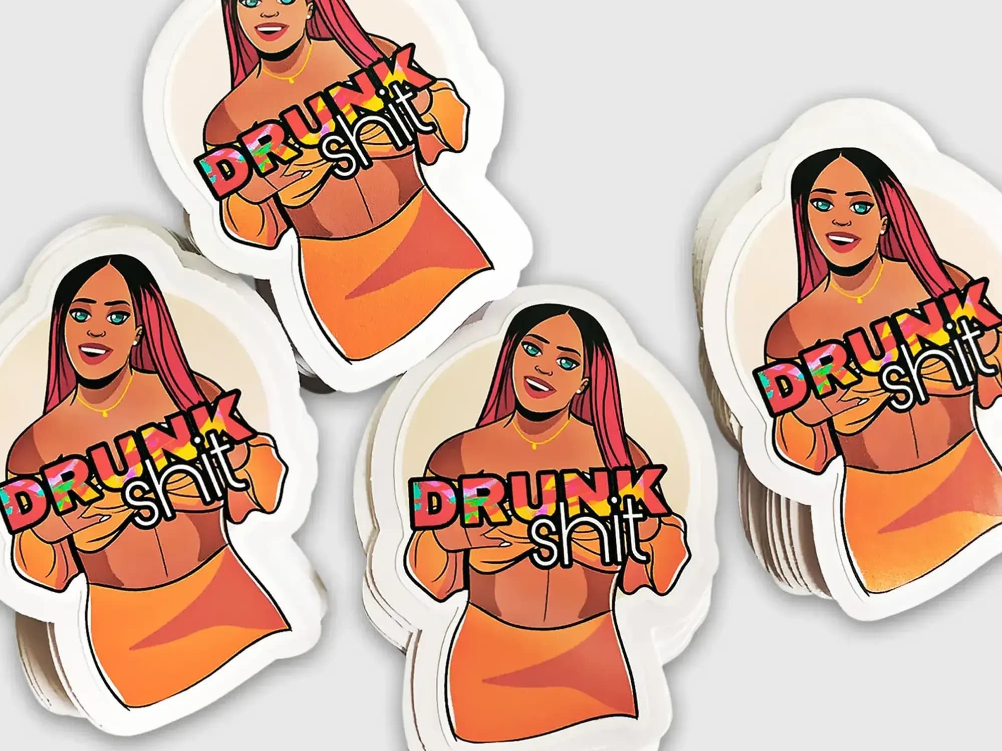 Custom vinyl stickers - Individual cut stickers