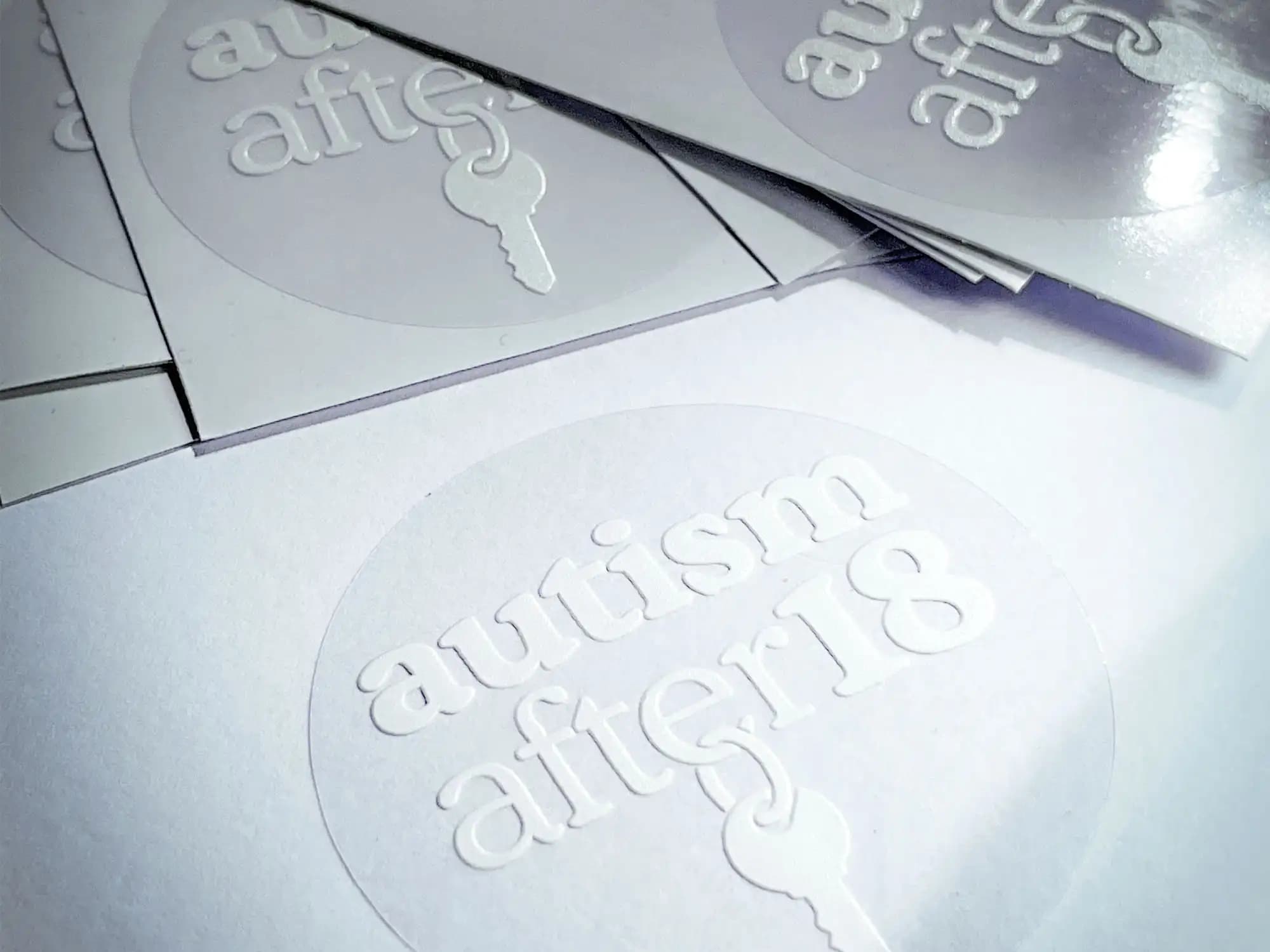 Custom clear sticker with glossy or matte finish
