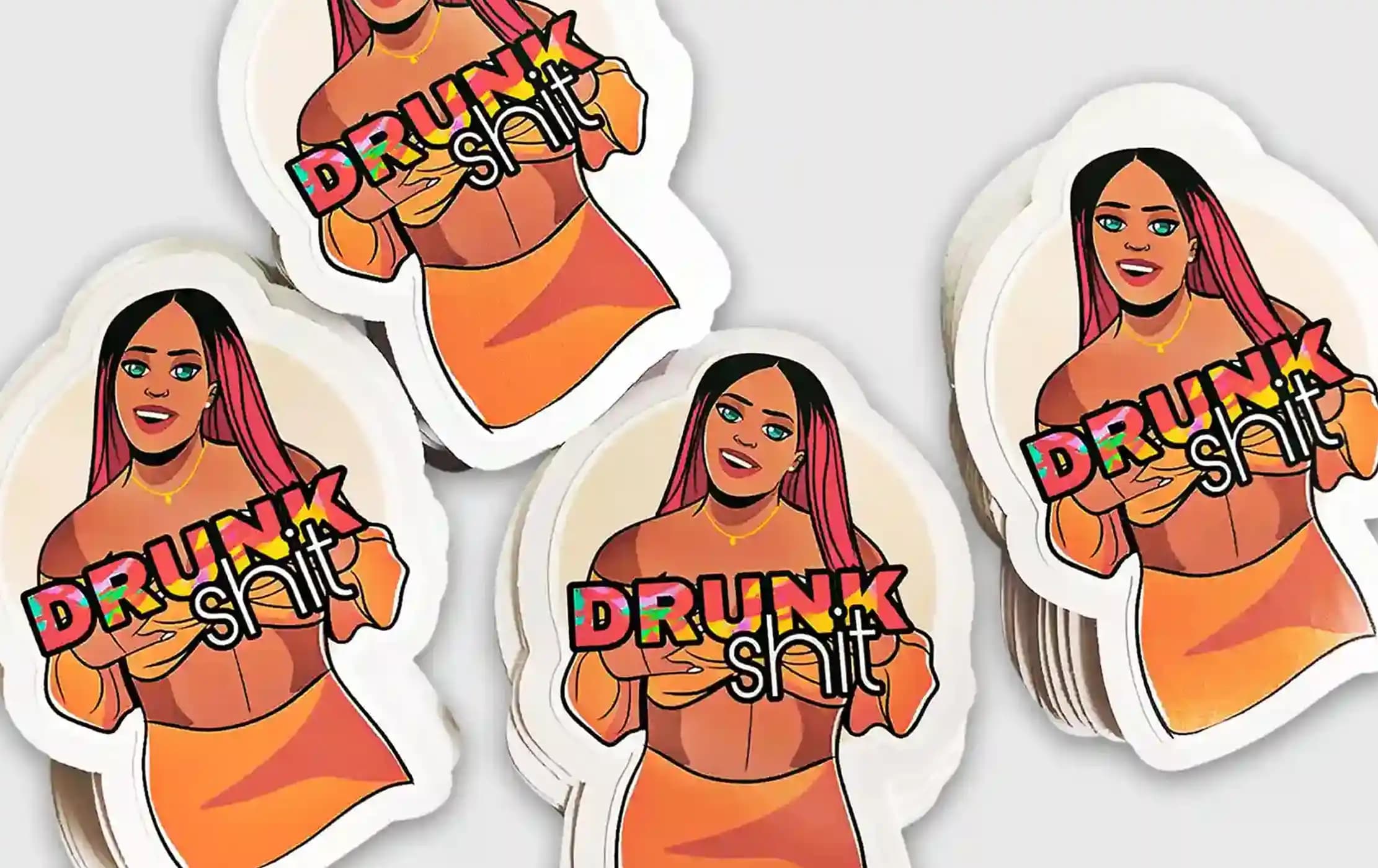 Premium white vinyl logo stickers with free shipping—trusted by U.S. small businesses.