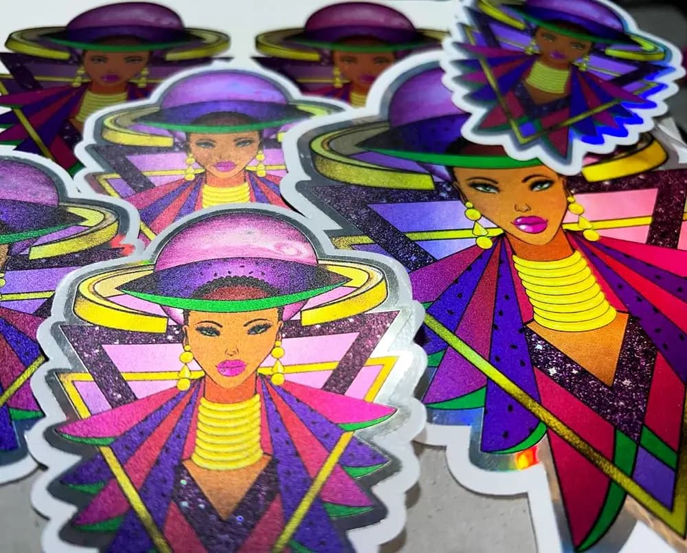 25 pcs Custom Holographic Stickers Thumbnail 2