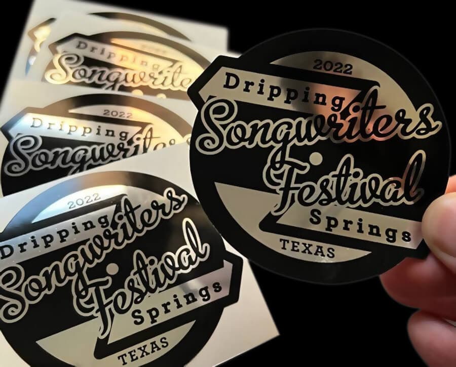 25 pcs Custom Silver Foil Stickers Thumbnail 2