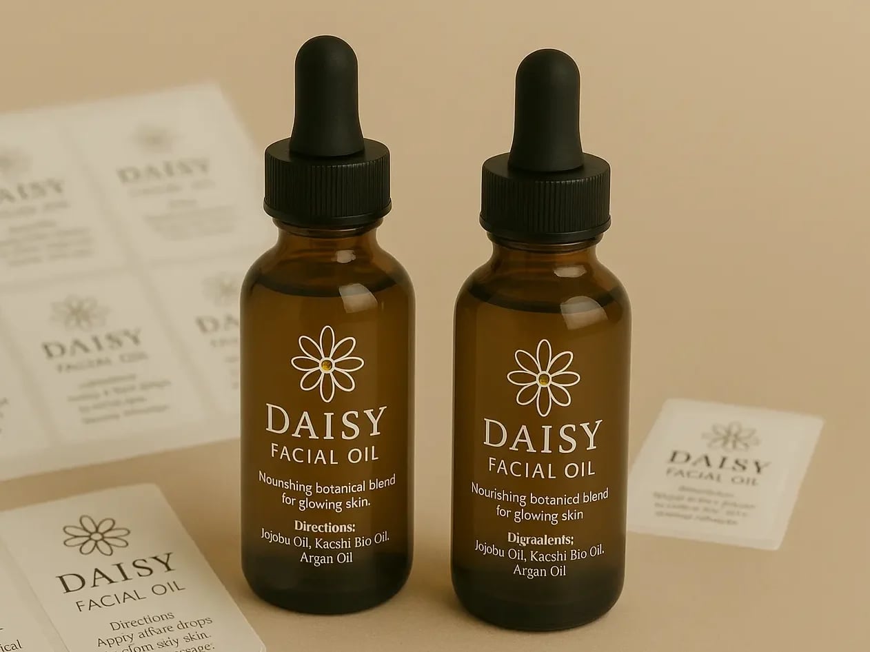 Facial Oil Stickers